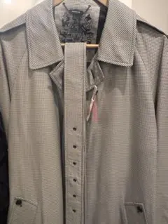 【良品】AQUASCUTUM チェック柄トレンチコート