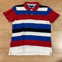 【美品☆】トミーヒルフィガー ボーダーポロ⓶  X L