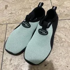 キッズ SUPER GRIP マリンシューズ 黄緑 23.0cm