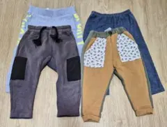 【送料無料】90cm　子供服 パンツ 4点セット