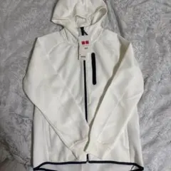 UNIQLO ドライストレッチ フルジップパーカー Mサイズ ホワイト 白