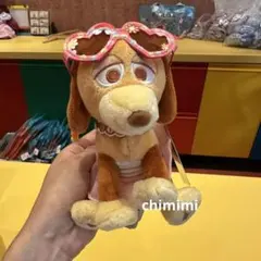 香港ディズニートイストーリー　スリンキー・ドッグぬいぐるみキーチェーン