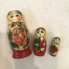 マトリョーシカ　3体セット　レトロ