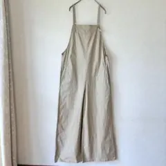 訳あり　ビアズリー　サロペット　ベージュ　ストレッチのサムネイル