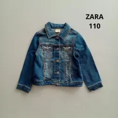 ザラ ダメージ デニム ジャケット ガールズ 110