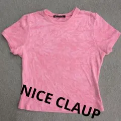 ナイスクラップ　Tシャツ　ピンク