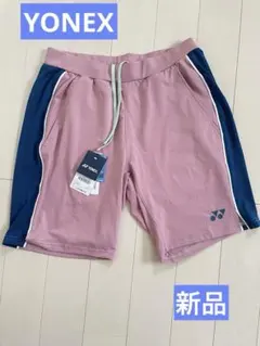 YONEX バドミントンハーフパンツ JP L ピンク/ネイビー