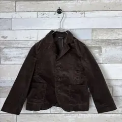 COMME CA ISM ブラウン コーデュロイジャケット　110