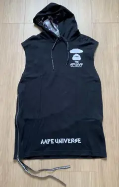A BATHING APE バスケットボール タンクトップ BAPEロゴ黒 A BATHING APE バスケットボール タンクトップ BAPEロゴ黒