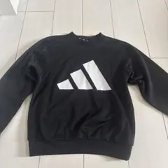 adidas キッズ トレーナー ブラック 140cmのサムネイル
