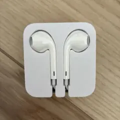 ホワイト 有線イヤホン 収納ケース付き