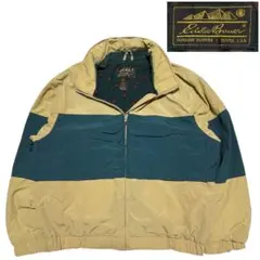 80s USA製　エディーバウアー　ライン入り　ジャケット　内側ボアフリース