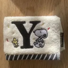PEANUTS スヌーピータオルハンカチ アイボリー 25×25cm