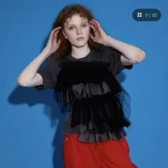 MAISON SPECIAL ボリュームラッフルコントップ ブラックのサムネイル