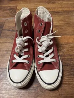 コンバース ALL STAR 赤 ハイカットスニーカー