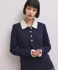 アダムエロペ　ロングスリーブポロシャツのサムネイル