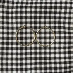 シンプル フープイヤリング