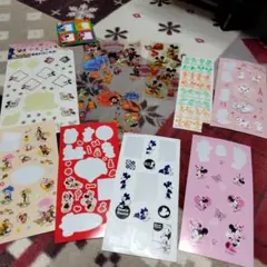 ディズニーキャラクターシールセット