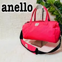 アネロ ボストンバッグ ２ｗａｙ ショルダー ミニサイズ ピンク 蛍光 ネオンのサムネイル