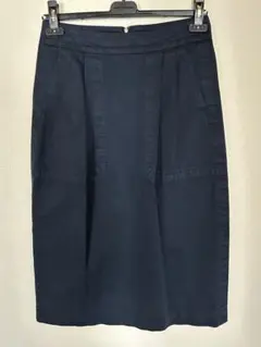 ドリスヴァンノッテン　スリット変形　ロングタイトスカート　ウール　レーヨン　黒 ドリス ヴァン ノッテン DRIES VAN NOTEN DRIES VAN NOTEN