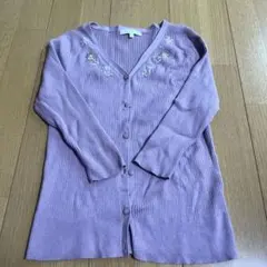 PROPORTION 薄紫色 刺繍カーディガンのサムネイル