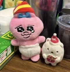 おぱんちゅううさぎとすみっこぐらしの白クマのぬいぐるみセット