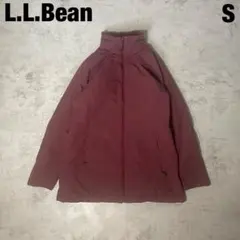 L.L.Bean フード付き マウンテンパーカー S ジップアップ バーガンディ