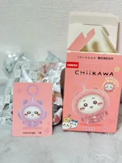 【即日発送】MINISO×ちいかわ フェイスチェンジキーチェーン モモンガ