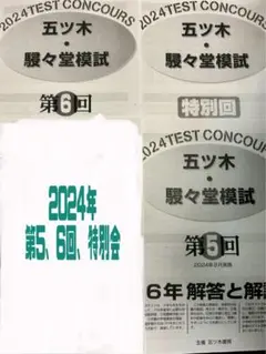 hanawaka1209　五ツ木駸々堂模試　2024年 過去問　国算のみ hanawaka1209 五ツ木駸々堂模試 2024年 過去問 国算のみ 五ツ木