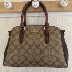 COACH ロゴパターン ハンドバッグ