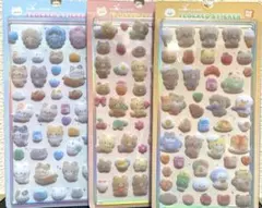 FLOCKED STICKER アニマル3枚セット フロッキーシール
