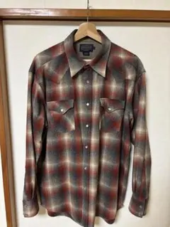 PENDLETON ネルシャツ オンブレ 開襟 オープンカラー M ボードシャツ