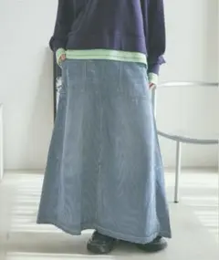 niko and ... スリットロングデニムスカート