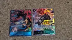 カイドウ & モンキー・D・ルフィシークレットパラレルカード計2枚‼️