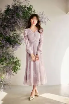 herlipto フローラル ワンピース S Lace Trimmed Floral フローラル herlipto 【公式通販】