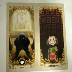 sans キャラ　タロット風カード Undertale アンダーテール