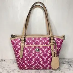 COACH コーチ ドリーム シグネチャー ハンドバッグ トートバッグ