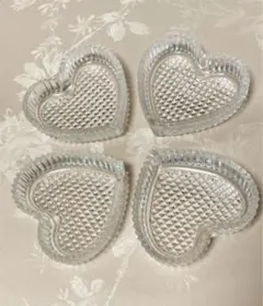 ガラス小皿　昭和レトロ　4枚セット