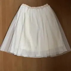 【美品】LIMITLESS LUXURY チュールスカート白