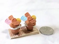 ミニチュアスィーツ　ロータスオレオカップケーキセット