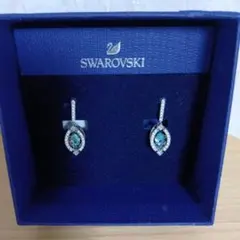 Swarovski 青色クリスタル イヤリング