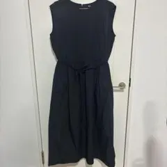 ユニクロ　ギャザーワンピース/ノースリーブ