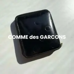 【正規品】COMME des GARCONS 二つ折り財布 ドット柄 ブラックのサムネイル