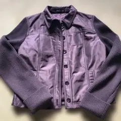 値下げ　美品　コムサデモード　ブラウンジャケット　M 袖ニット