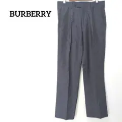 【バーバリー】ウエスト76　ボトムス　麻混　ウール混　日本製　センタープレス
