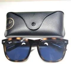 美品 レイバン サングラス RB4260D ブラウン べっ甲風 ブルーレンズ