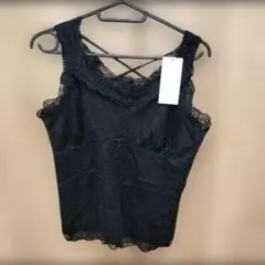 新品タグ付き MAJESTIC LEGON 黒 レース タンクトップ