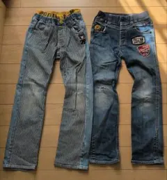 DOUBLE.B 長ズボン 130cm 2本セット