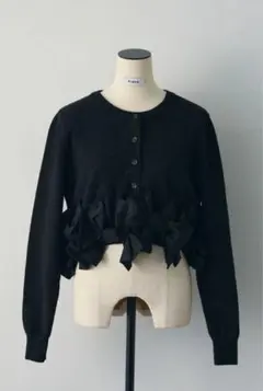 ヘムリボンデザインショートカーデ frene フラーネ同型