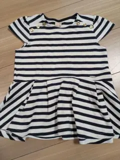 サイズ120☆プティマイン　ボーダー　ペプラム　トップス